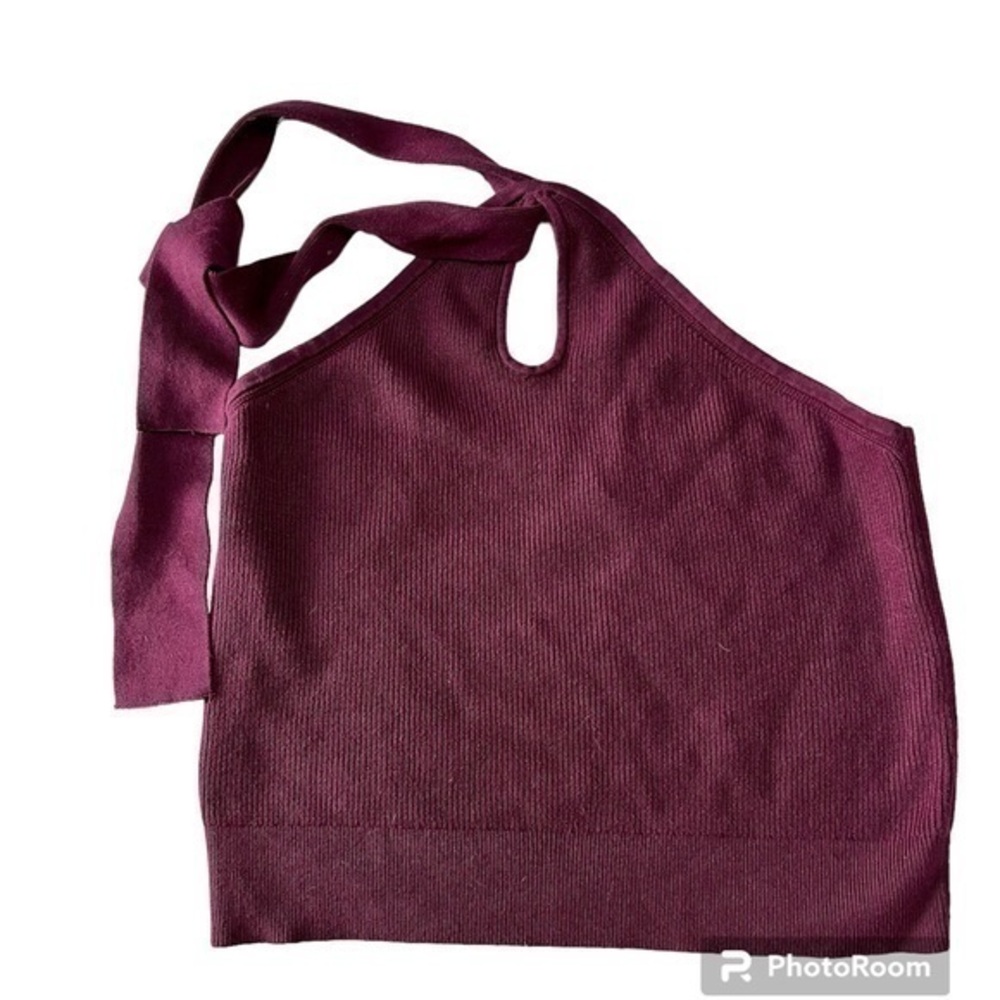 Banana Republic keyhole purple halter size large